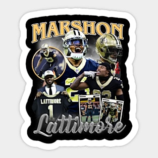 VINTAGE FOOTBALL MARSHON LATTIMORE BOOTLEG Sticker